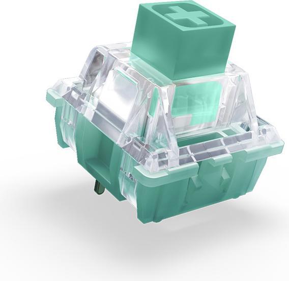 Actual product image CHERRY xtrfy Kailh Box Glazed Green Switches, mechanical, 3-pin, clicky, MX-Stem, 50g - 35 pieces