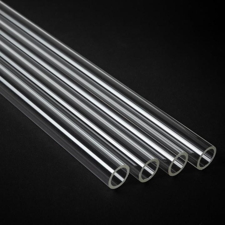 Produktbild Alphacool Eisrohr 13/10mm Hard-Tube Acryl (PMMA) - klar, 80cm ( 4er-Set) (0.80 m, Kunststoff)