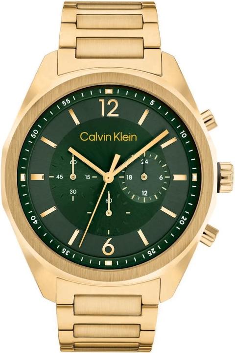 Produktbild Calvin Klein CK25200266 Force Heren Horloge - Mineraalglas - Staal - Goudkleurig - 45 mm breed - Quartz - V (Analoguhr, 45 mm)
