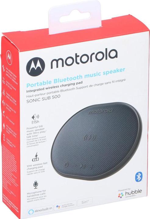 Produktbild Motorola Portable speaker SONICSUB 500 INDUCTION SEAKER Black (15 h)