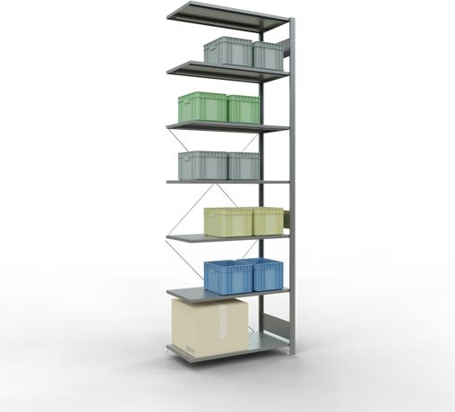Actual product image Schulte Lagertechnik MULTIplus85 boltless bay system with cross brace