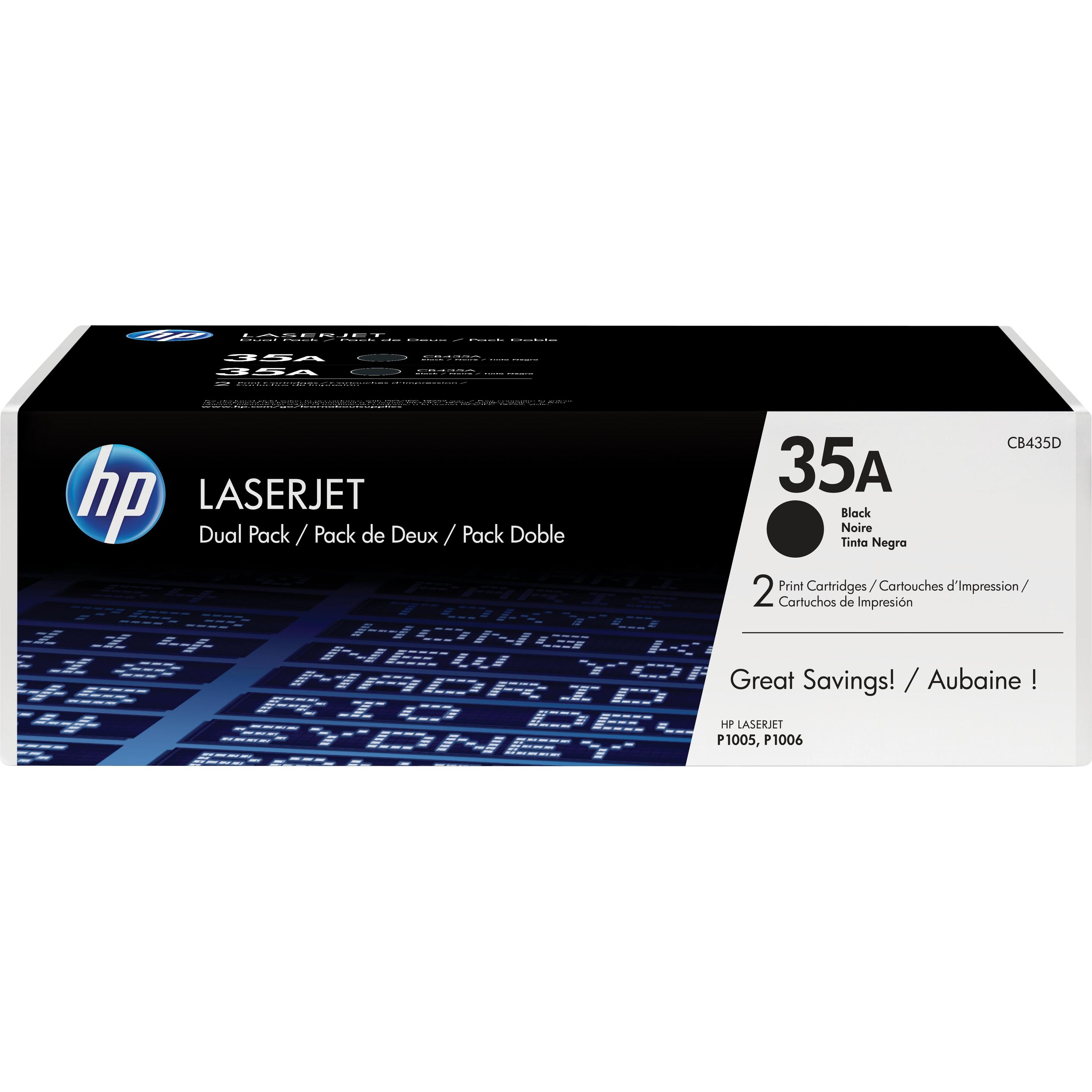HP, Toner, 35A 2er-Pack (BK)