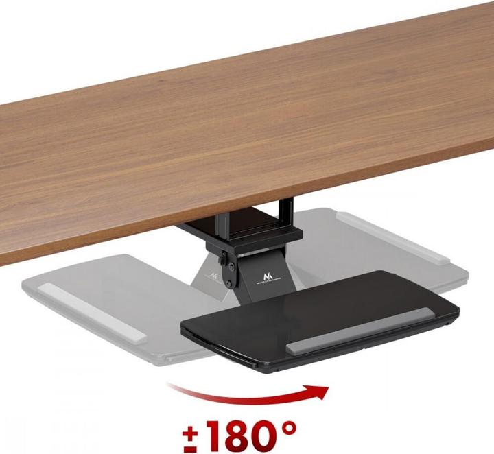 Immagine prodotto Maclean Untertisch-Tastaturhalter verstellbar max. 5kg schwarz MC-156 B