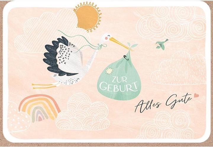 ABC Greeting card for the birth (1 pcs.)