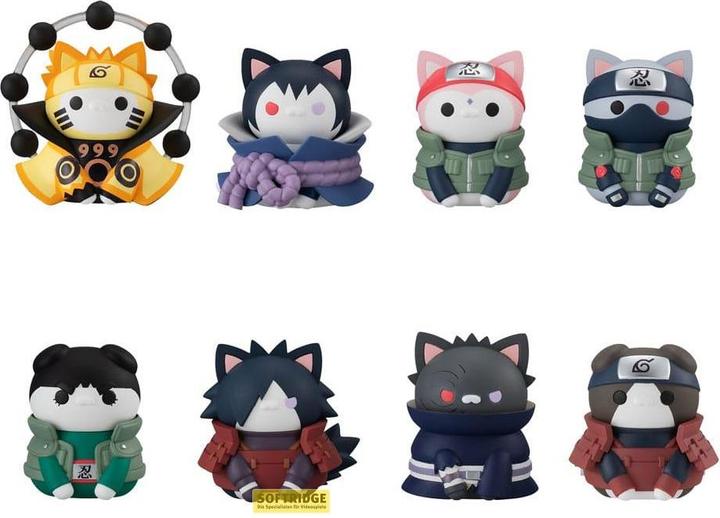 Megahouse Naruto Shippuden Mega Cat Project assortiment ruilfiguren 3 cm Nyaruto! Laatste slag Ver. (8)