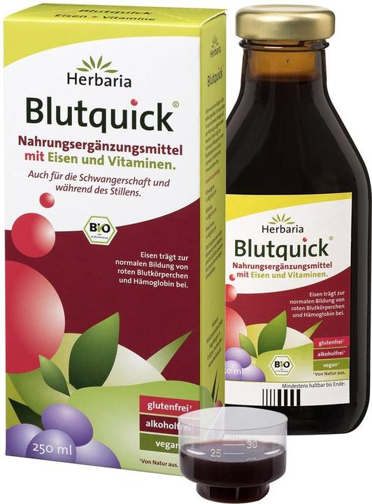 Immagine prodotto Herbaria Blutquick con ferro e vitamine biologico (1 Pezzo/i, Liquido)