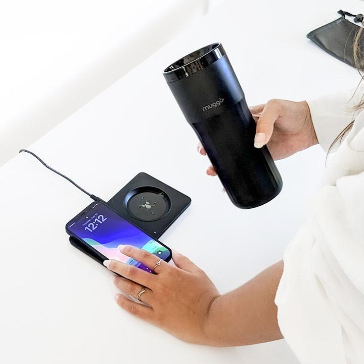 Image du produit Muggo Mug de voyage 355 ml + fonction de charge Qi