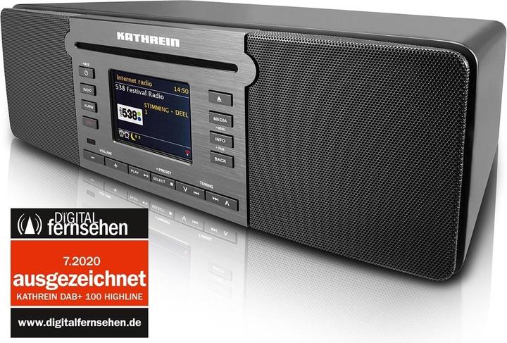 Actual product image Kathrein DAB+ 100 Highline (Web radio, DAB+, KW, Bluetooth, Wi-Fi)