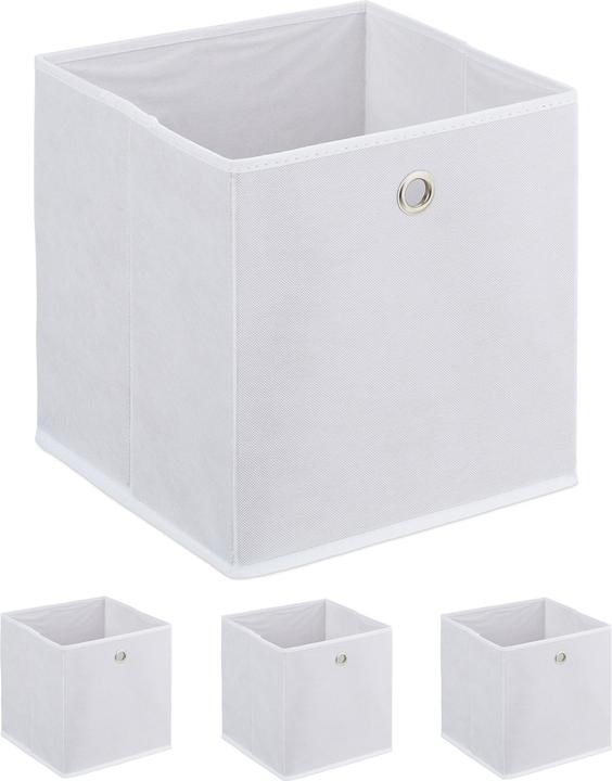 Image du produit Relaxdays 4x boîte de rangement (30 x 30 x 30 x 30 cm, 8.71 l)