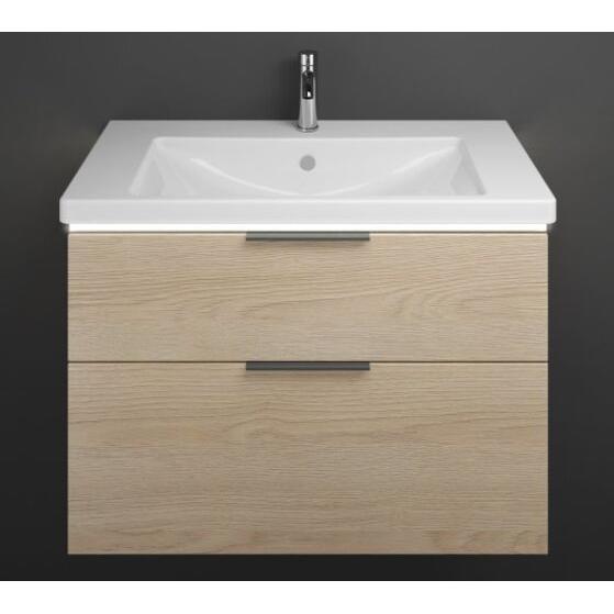 burgbad, Badmöbelset, Eqio Keramik-Waschtisch inklusive Waschtischunterschrank und LED-Waschtischunterschrankbeleu