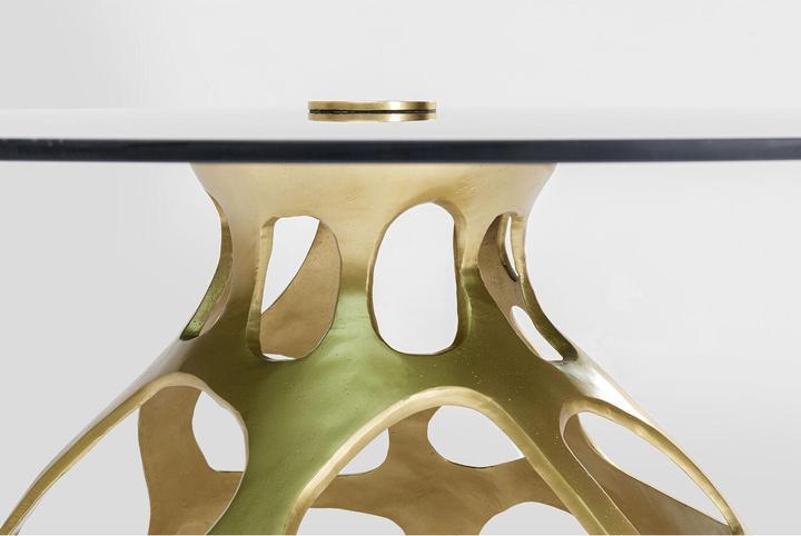 Actual product image Kare Design Table Volcano Gold Ø120cm (120 x 120 x 76 cm)