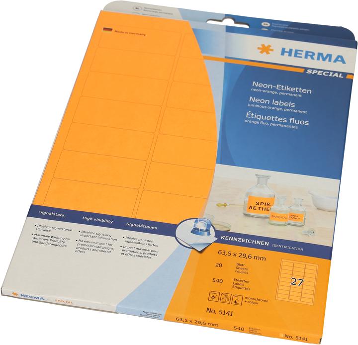 Immagine prodotto HERMA Etichette neon A4