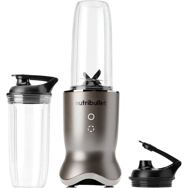 NutriBullet Ultra 1200 Stainless Steel V09755 (), Frullatore a bicchiere, Argento, Trasparente