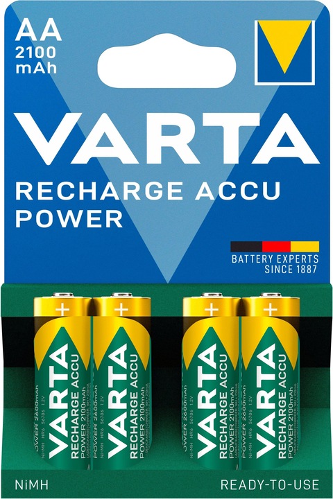 Actual product image Varta Recharge Accu Power (4 pcs., AA, 2100 mAh)