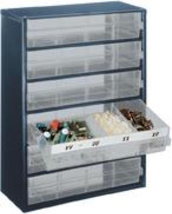 Actual product image Raaco Small parts magazine Steel magazine 906-03 W.306xD.150xH.417mm 6 drawers