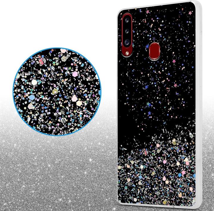 Actual product image Cadorabo TPU cover sparkling glitter (Samsung Galaxy A20s)