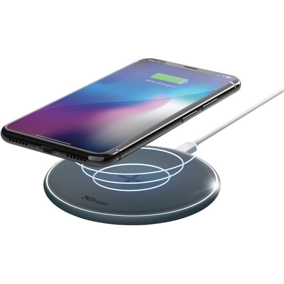 Thumbnail - Trust Wireless Charger Qylo 7.5/10 W (10 W), Wireless Charger, Blau