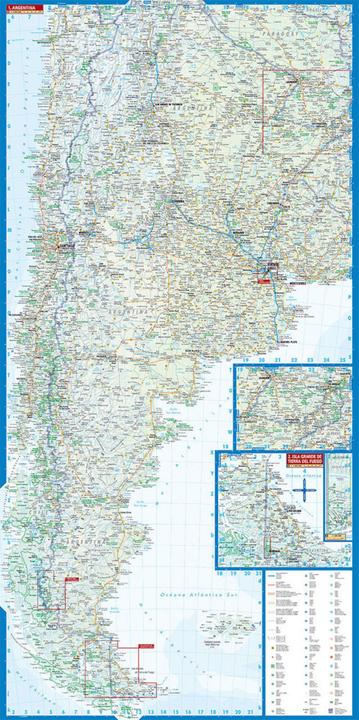 Actual product image Argentina / Argentinien 1 : 3 800 000. road map