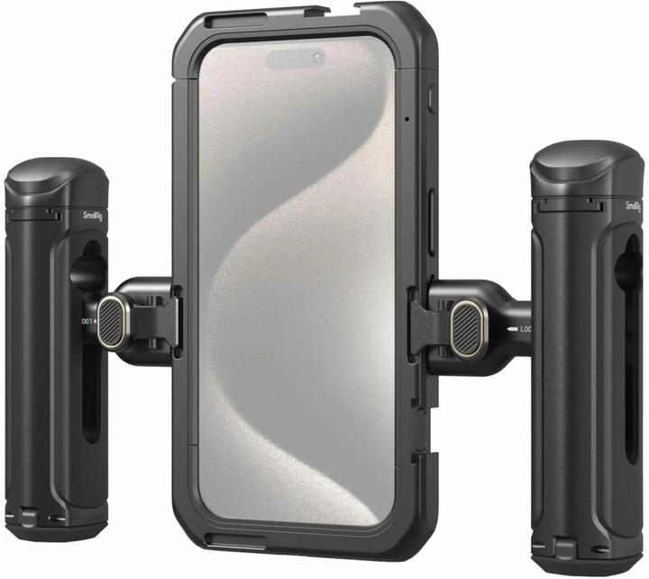 Produktbild SmallRig Mobile Video Kit (Dual Handheld) für iPhone 15 Pro (Cage)