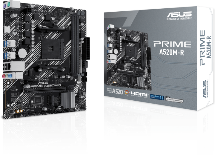 Actual product image ASUS PRIME A520M-R (AM4, AMD A520, mATX)
