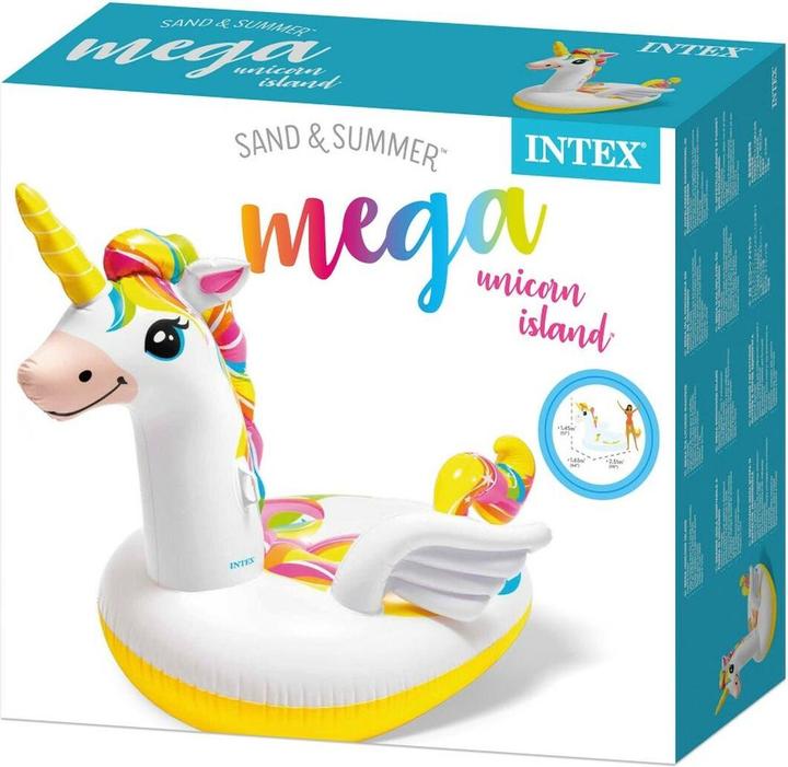 Actual product image Intex Aufblasbare Insel Einhorn 163 x 251 x 145 cm (2 Stück)