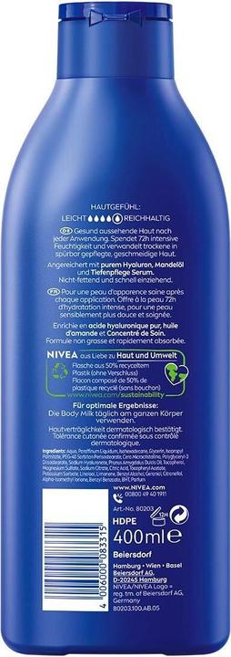 Produktbild NIVEA Body Milk (Körpermilch, 400 ml)