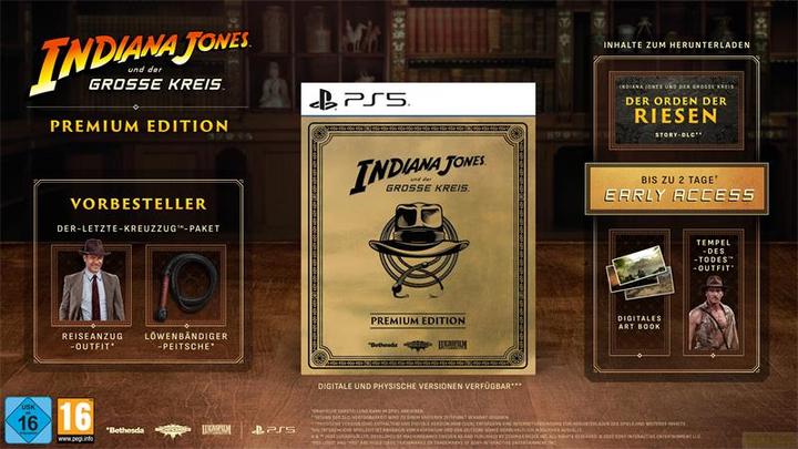 Actual product image Bethesda Indiana Jones und der Grosse Kreis - Premium Edition (PS5, DE, EN, FR)