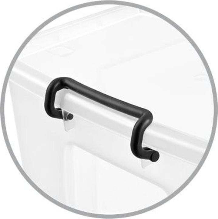 Actual product image Cep Smart Box HW671 CLR storage box clip-on carrying handles 12 litres transparent (29.50 cm, 12 l, 1x)