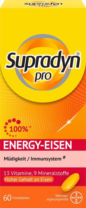 Image du produit Supradyn pro energy-fer (60 pièce(s), Cachets, 114 g)