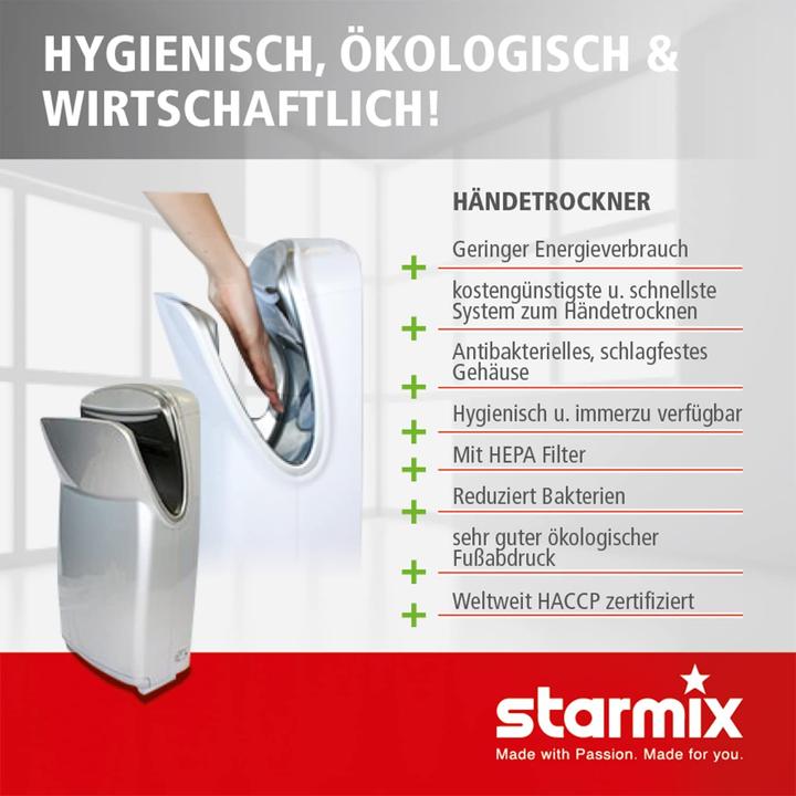 Image du produit starmix T-C1 Sèche-mains Highspeed sans contact ws No. 017082