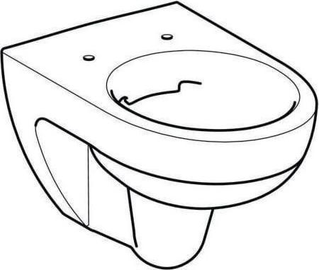 Immagine prodotto Geberit Keramag / splrimless a parete con pozzetto profondo Renova Rimfree bianco Keratec 203050600