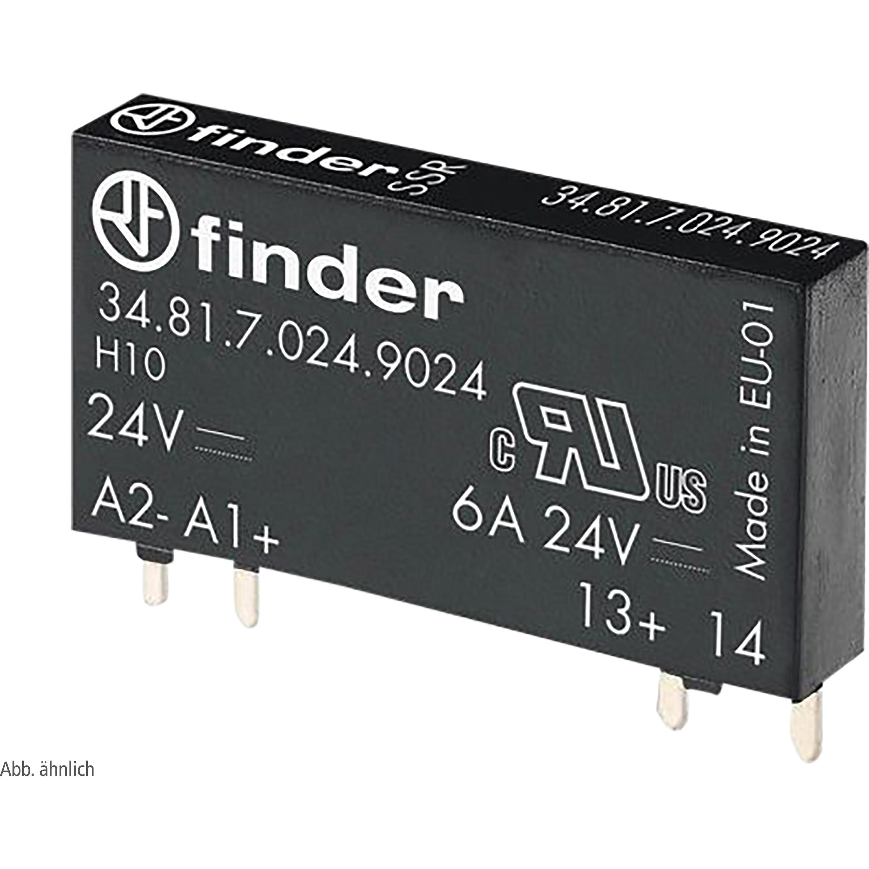 Finder Relay,SS,SPNO,2A,12Vdc-i/p,24Vdc-o/p, Relais