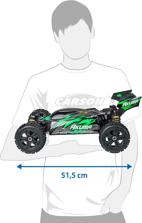 Actual product image Carson 1:8 Akuma Buggy 4WD 100% RTR grün (RTR Ready-to-Run)