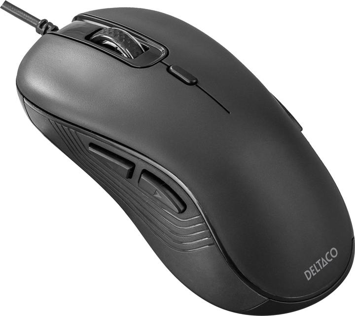 Actual product image Deltaco Klaviat??ra Tyli su laidu dvipus?? pel??, 6 mygtukai, 1000-6400 DPI, juoda / MS-810 (Cable)