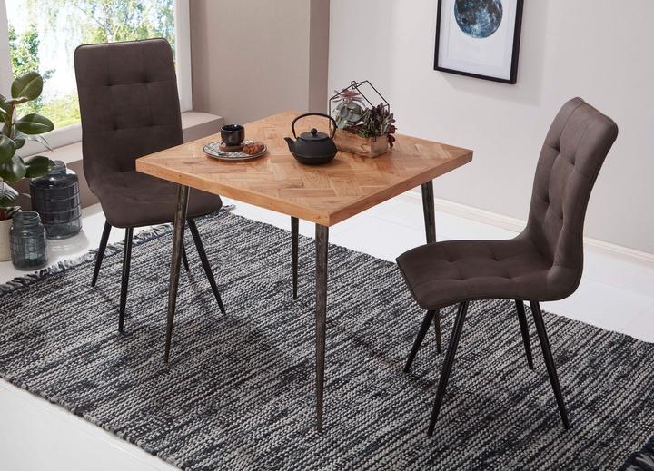 Produktbild FineBuy Esstisch Braun (80 x 80 x 76 cm)