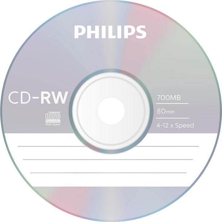 Immagine prodotto Philips 1x10 CD-RW 80Min 700MB 4-12x JC (10 x)