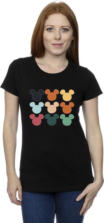 Immagine prodotto Disney Mickey Mouse Heads Square Maglietta Donna (S)