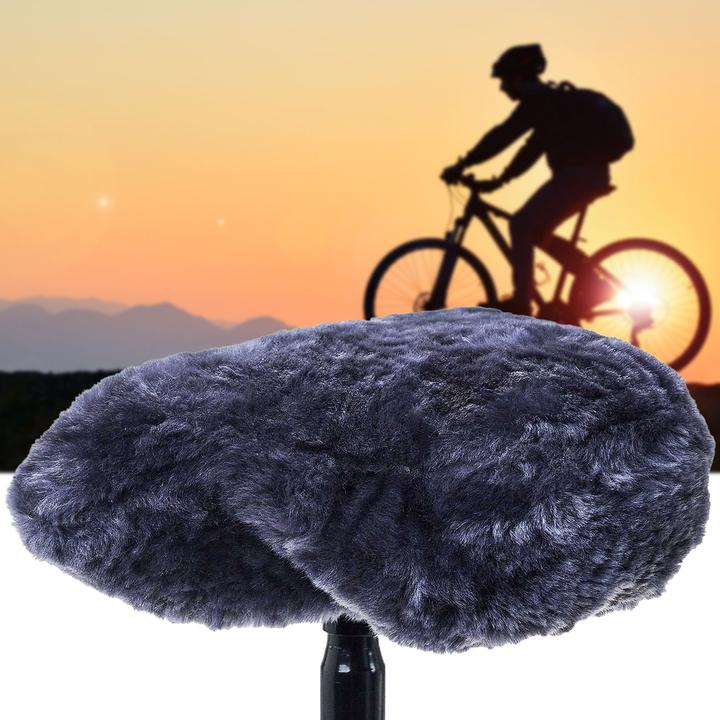 Filmer Velo-Sattelbezug aus 100% Lammfell, grau