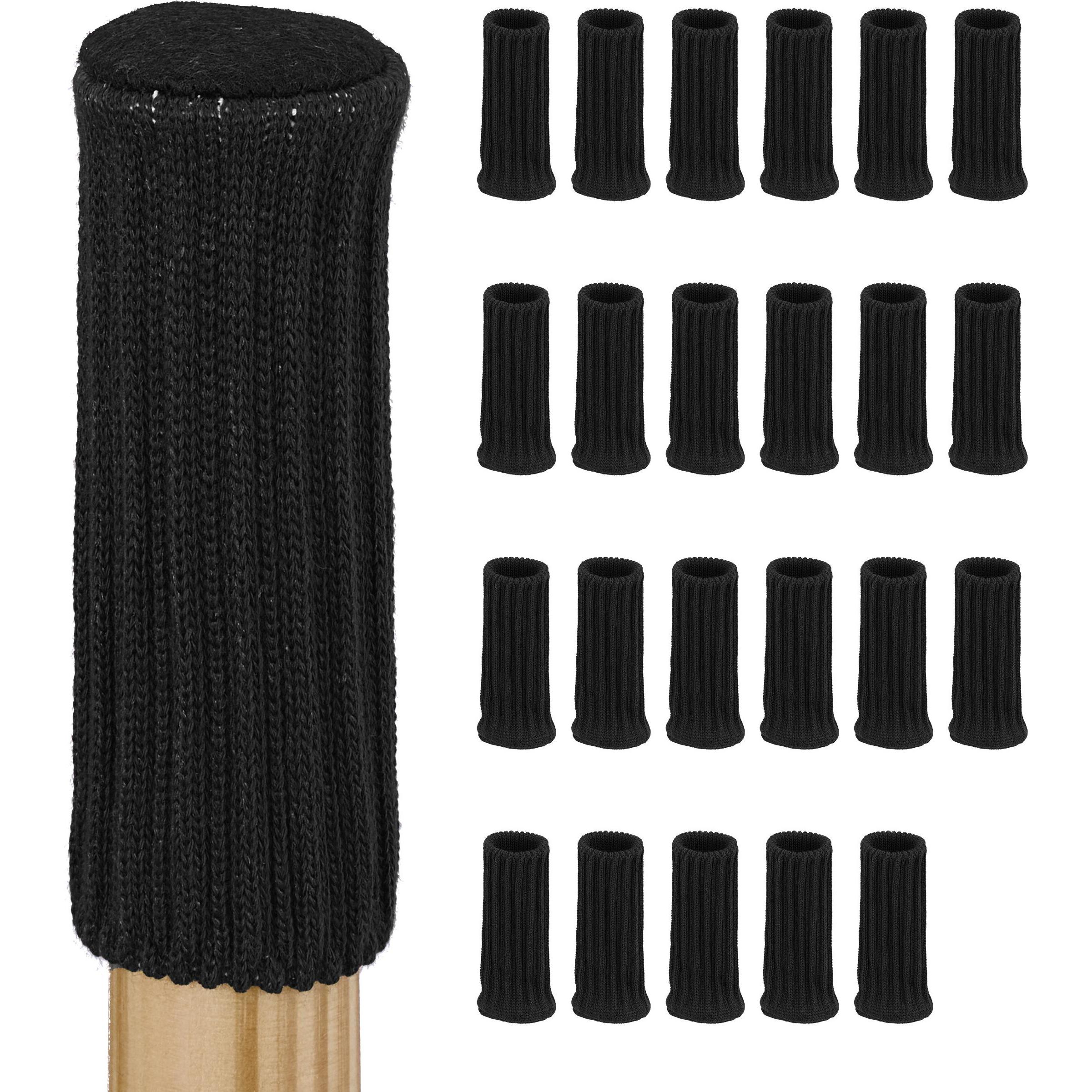 Thumbnail - Relaxdays, Möbelgleiter + Schutzpuffer, Stuhlbeinsocken (Stuhlsocken, 24 Stück)