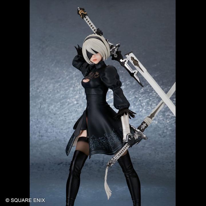 Actual product image Square Enix NieR:Automata PVC Statue 2B (YoRHa No. 2 Type B) Ver. 2.0 29 cm