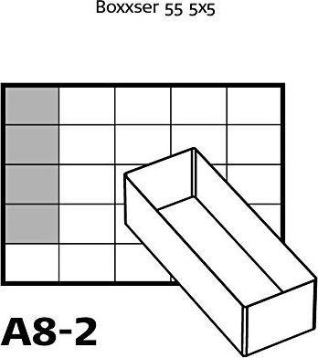 Actual product image Raaco Compartment insert 55 4xA8-2 (4 pieces)