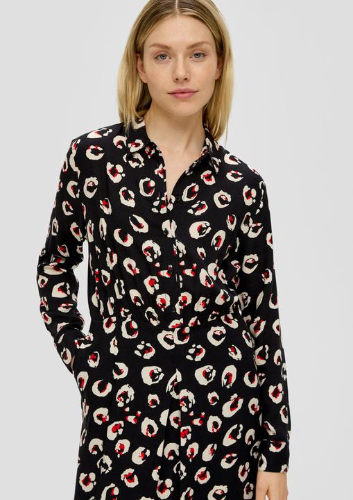 Image du produit s.Oliver Kleid Hemdblusenkleid aus Viskose (46)