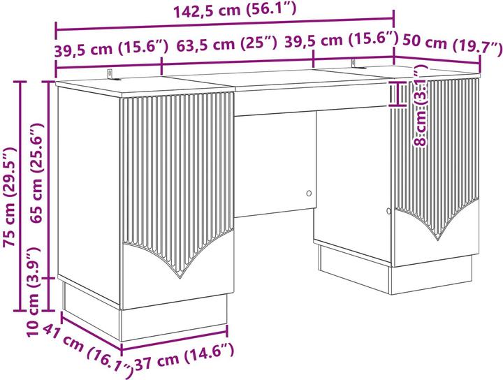 Actual product image vidaXL Möbelsets