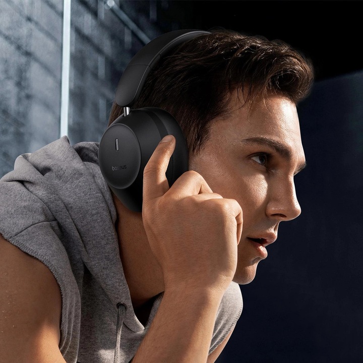 Actual product image Baseus Bass 30 Max Wireless Headphones (black) (50 h, Wireless)