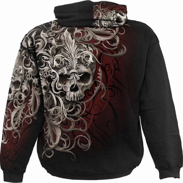 Produktbild Spiral Skull Shoulder Wrap Kapuzenpullover (L)