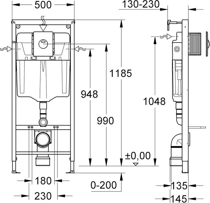 Produktbild Grohe Solido 4-i-1 monteringselement til toilet krom