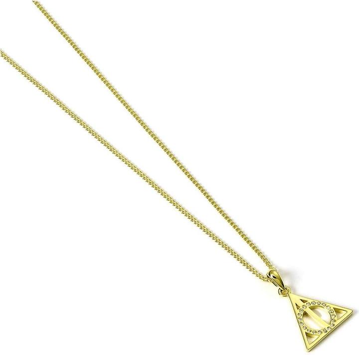 Actual product image Carat Shop Harry Potter collier plaqué or Reliques de la Mort (Sterling Silver, Crystals, 40 - 45 cm)