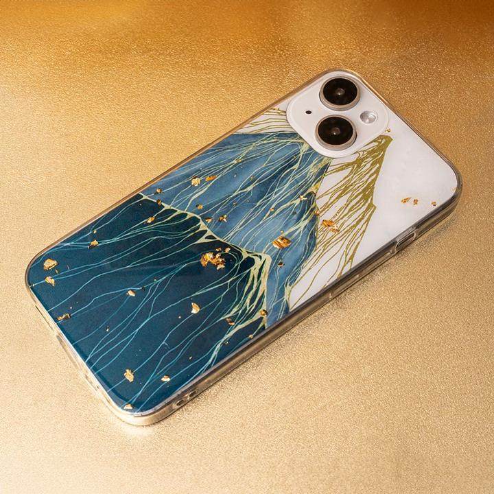 Actual product image OEM Gold Glam case for iPhone 15 6,1" Mountain (Apple iPhone 15)