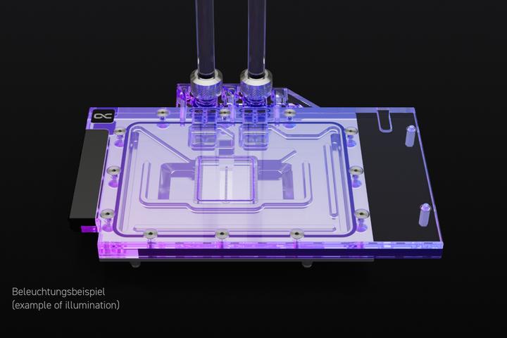 Immagine prodotto Alphacool Ice Block Aurora Acrylic RTX 4080 Strix con piastra posteriore