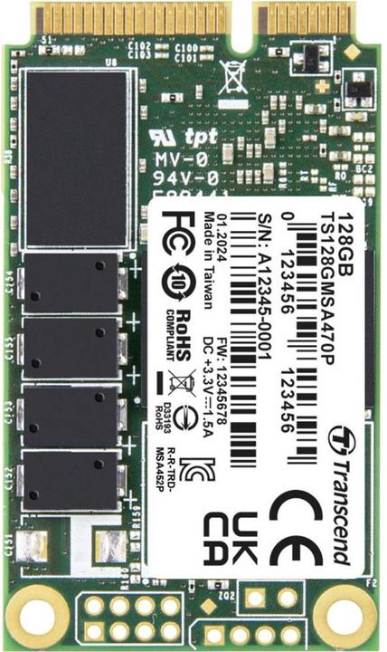 Produktbild Transcend 256 kB Interne mSATA SSD TS256GMSA470P (256 GB, mSATA)